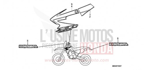 STRIPE (XR650R7) XR650R7 de 2007